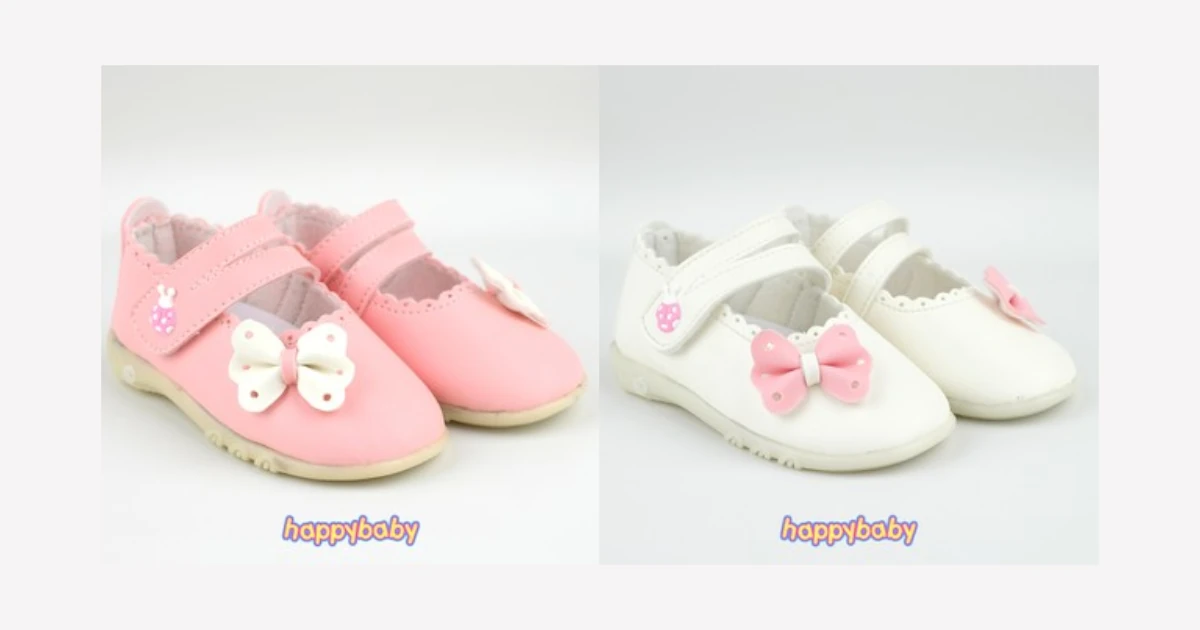 Gambar Sepatu Bayi Bunyi Perempuan PCB-865 (Sumber: Akun Shopee @happybabyshoes).